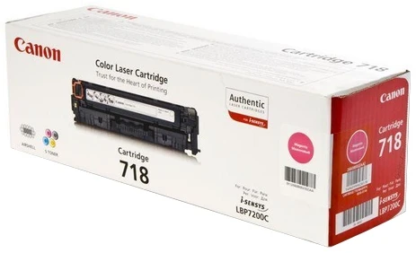 Canon CRG 718 (2660B002) purpurinė kasetė lazeriniams spausdintuvams, 2900 psl.