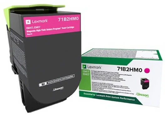 „Lexmark Magenta“ grąžinimo programos dažų kasetė CS/CX417,517 | 3,5K Magenta Return Program Toneris Cartridge CS/CX417,517 | Kasetė | Magenta