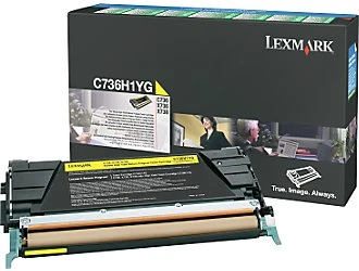 Lexmark C736H1YG kasetė, Geltona, 10000 puslapių