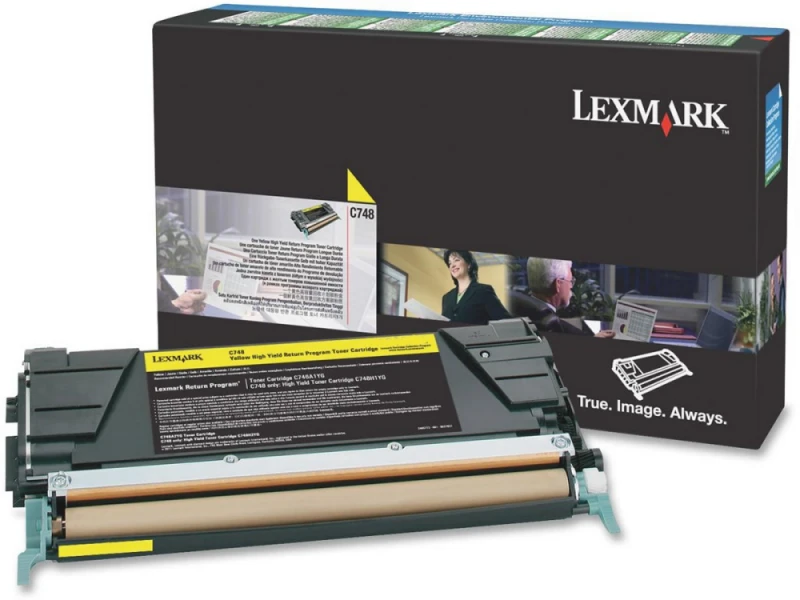 Lexmark C748H3YG kasetė, Geltona, 10000 puslapių