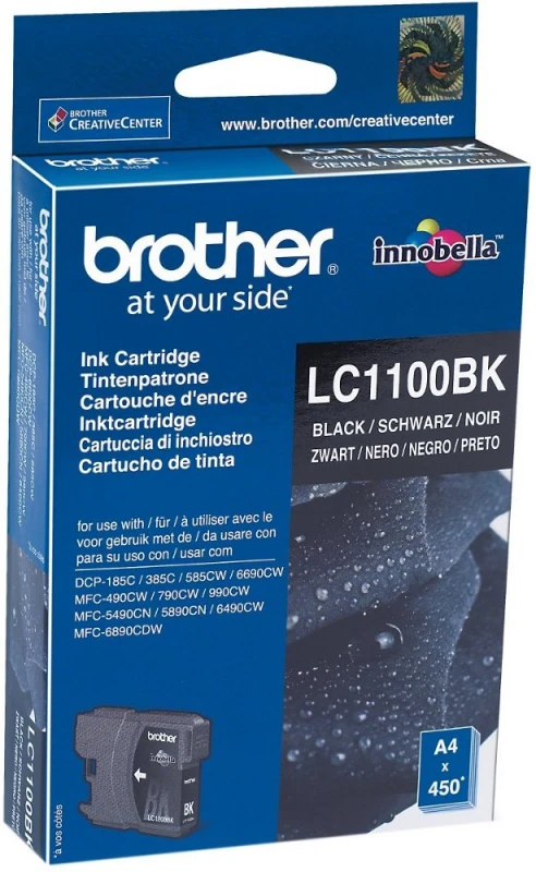 BROTHER LC-1100BK TONERIS Juodas 450P