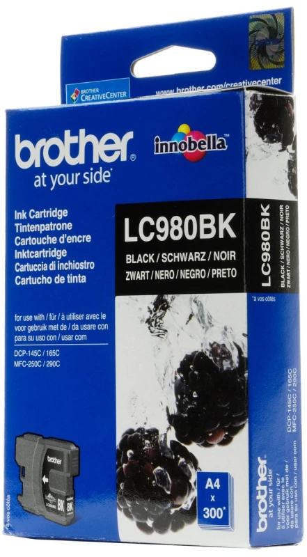 BROTHER LC-980BK TONERIS Juodas 300P