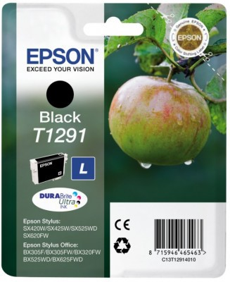 Epson T1291 ink cartridge, juodas