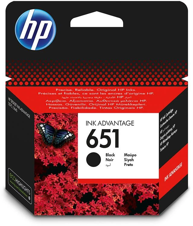 Hewlett Packard (HP) HP 651 Juodas originali rašalo kasetė (600 puslapių)