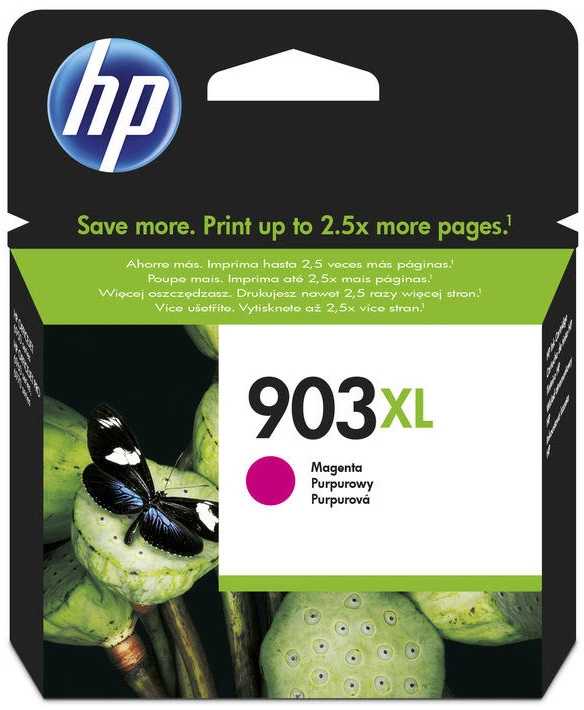 Hewlett Packard (HP) HP 903XL didelio našumo purpurinė originali rašalo kasetė (825 puslapiai)
