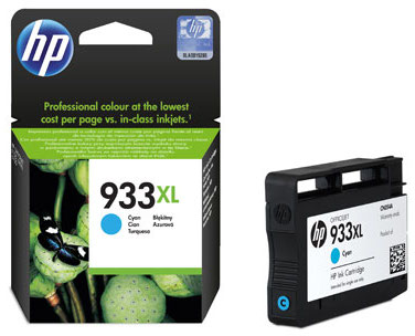 Hewlett Packard (HP) HP 933XL didelio našumo žalsvai mėlynos spalvos rašalo kasetė, 825 puslapiai, skirta Officejet 6700, 7110 serijai