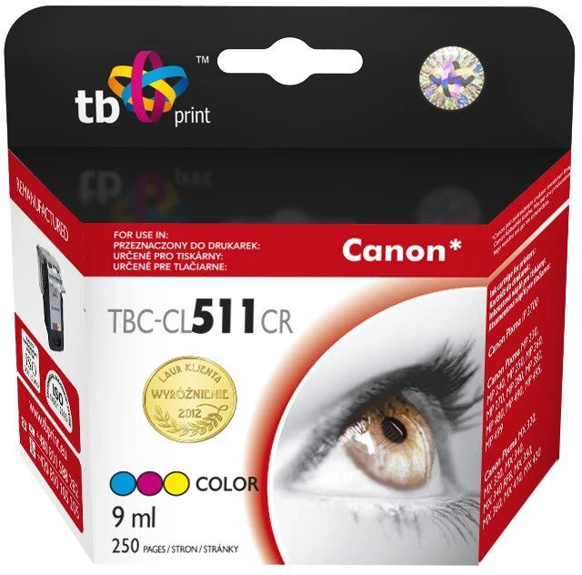 Tb Print Kasetė rašaliniams spausdintuvams Kasetės rašaliniams spauzdintuvamsTB TBC-CL511CR