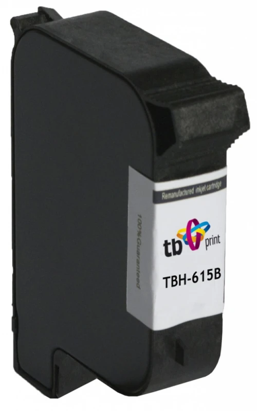 Kasetė rašaliniams spausdintuvams TB Print TBH-615B HP Nr. 15-C6615DE, juodas perdirbtas, Color