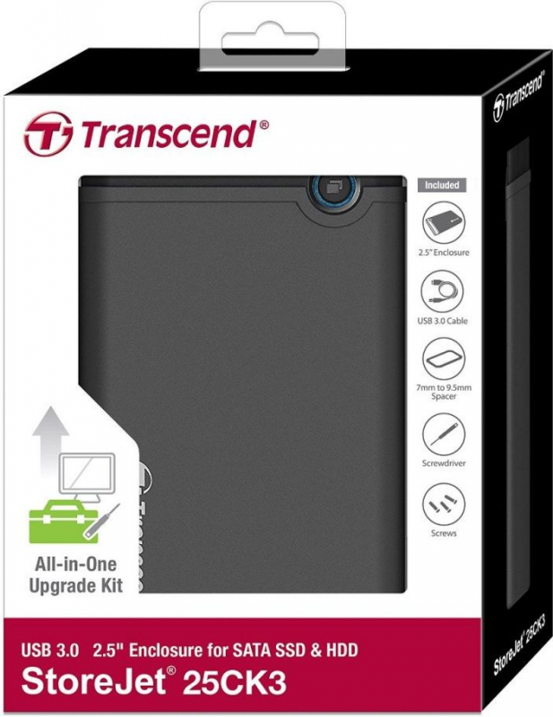 TRANSCEND StoreJet 25CK3 SSD/HDD 0GB extern 6.4cm 2.5" SATA 6GB/s Upgrade Kit