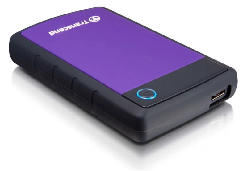 Išorinis kietasis diskas Transcend 25H3P 2.5'' 1TB USB3, Triguba smūgių slopinimo sistema