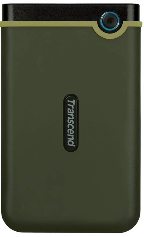 Kietasis diskas TRANSCEND 2TB StoreJet 25M3G USB 3.1 2.5 guminis dėklas su apsauga nuo smūgių, Military Žalias Slim