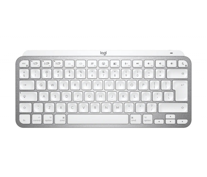 Belaidė klaviatūra Logitech MX Keys Mini skirta Mac, Blyškiai pilkos spalvos (US)