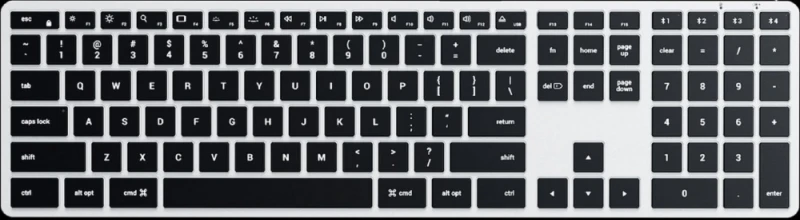 Carruzzo Belaidė klaviatūra QWERTY Satechi Slim X3 ST-BTSX3S sidabrinis