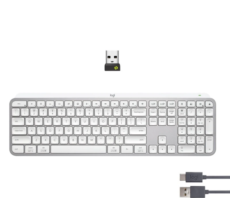 Belaidė klaviatūra Logitech MX Keys S, Išdėstymas: US (Qwerty)