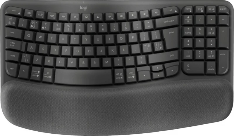 Klaviatūra Logitech WAVE KEYS verslui GRAPHITE - US INTL 2.4GHZ/BTN/A-973 - B2B