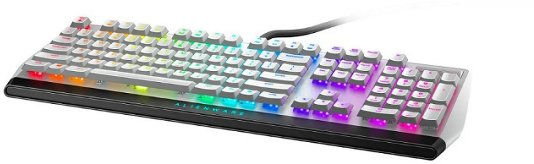 Dell Alienware AW510K klaviatūra USB Juoda, Balta