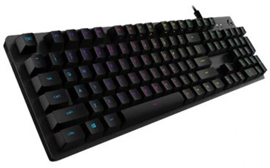 Mechaninė Žaidimų Klaviatūra Logitech G512 Carbon su RGB Apšvietimu, US Tarptautinis Išdėstymas, GX Brown Tactile