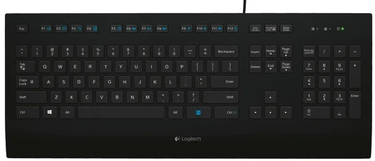 Laidinė klaviatūra Logitech K280E, Išdėstymas: DE