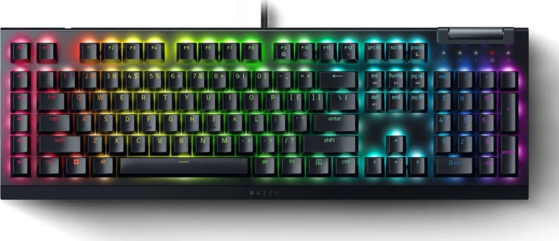 Razer | BlackWidow V4 | Mechaninė klaviatūra žaidimams | su laidu | US | Žalias Switch | Juodas