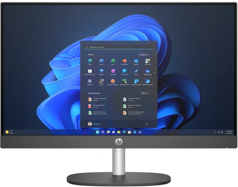 Hewlett Packard (HP) Stacionarus Kompiuteris - HP Pro 240 G10 Su Intel Core I5, 16 GB DDR4, 512 GB SSD, Windows 11 Pro, Baltas, Juodas