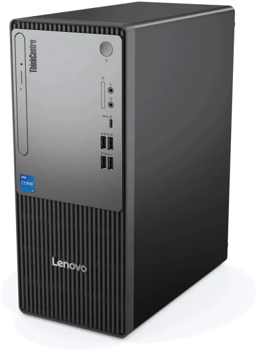 Stacionarus kompiuteris Lenovo ThinkCentre neo 50t Intel® Core™ i3 i3-14100 8 GB DDR5-SDRAM 256 GB SSD Windows 11 Pro Tower PC Juodas, Pilkas