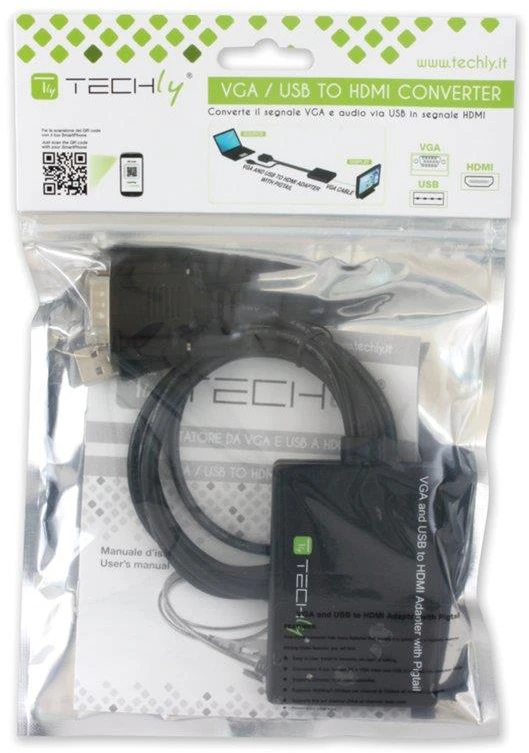 Techly IDATA HDMI-VGA3 vaizdo signalo keitiklis