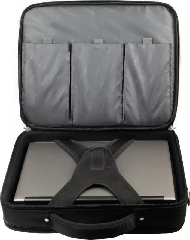 NATEC NTO-0393 Nešiojamas kompiuteris Bag BOXER Juodas 17.3inch Anti-Shock System