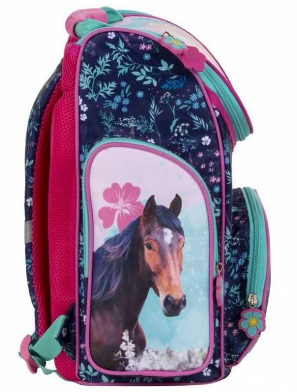 Derform Man patinka HORSES mokyklinis krepšys, lengvas ir erdvus, skirtas mergaitei
