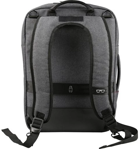 Kuprinė nešiojamam kompiuteriui YENKEE TARMAC, 3in1 (kuprinė, dėvimas per petį ar nešamas rankena), 15.6", 12L, -