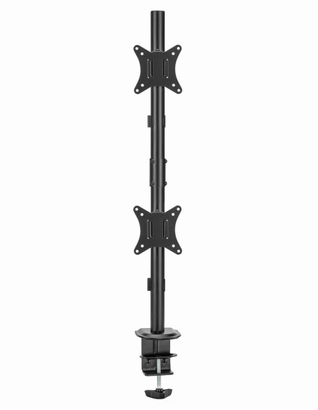 GEMBIRD reguliuojamas 2 ekranų vertikalus stalo laikiklis 17-32 colių 9kg