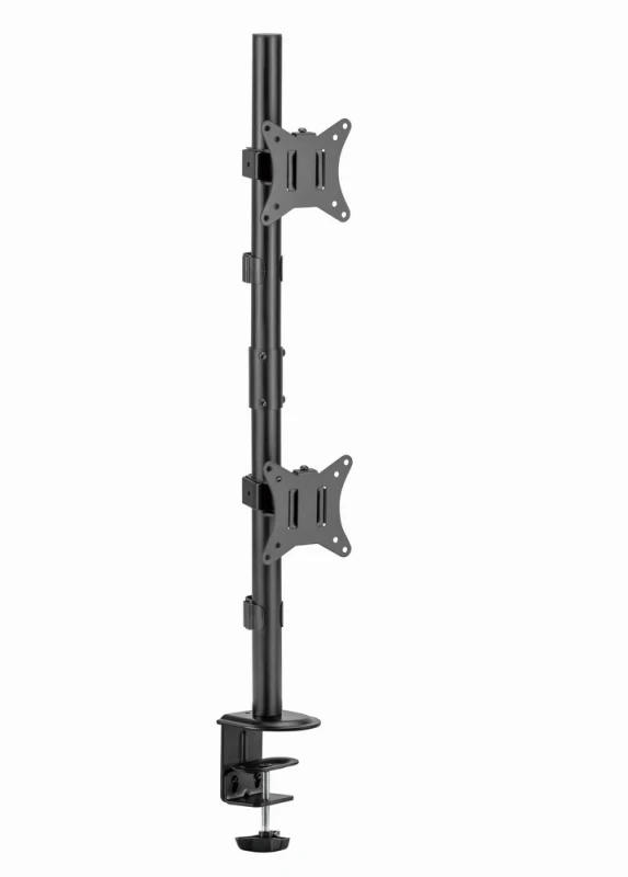 GEMBIRD reguliuojamas 2 ekranų vertikalus stalo laikiklis 17-32 colių 9kg