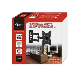 ART RAMT AR-60A Laikiklis prie televizoriaus LED/LCD 19-42 35KG AR-60A reg. vertikalus Horizontalus