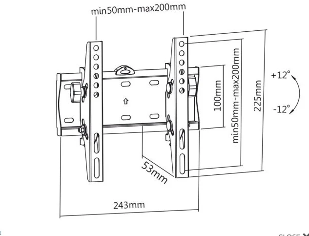 Laikiklis Maclean MC-667 23-42'' 25kg