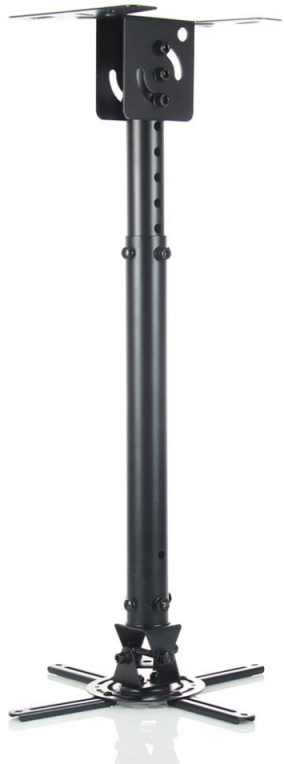 ART RAMP P-107B ART Laikiklis P-107B, 47-76cm iki projektoriaus juodas 15KG Tvirtinimas prie lubinio laikiklio