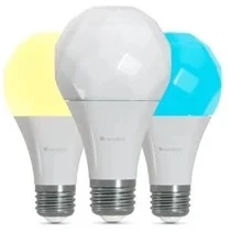 Nanoleaf Essentials Smart A19 lemputė 1100Lm RGBCW 2700K-6500K, 120V-240V, E27, 3 vnt.
