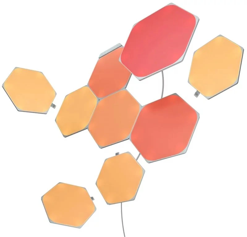 Nanoleaf Nanolapis | Formos Hexagons Starter Kit (9 plokštės) | 16 mln.+