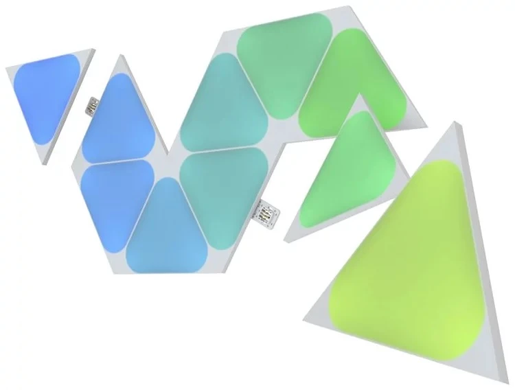 Nanoleaf Shapes Triangles Mini Expansion Pack (10 plokščių) 1 x 0,54 W 16M+ spalvos 2,4GHz WiFi b/g/n;