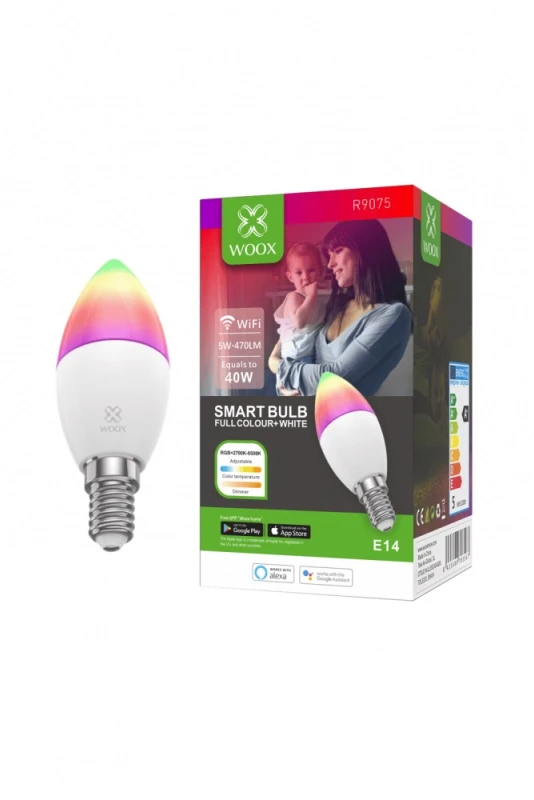 WOOX R9075 Smart Bulb E14 RGB+CCT