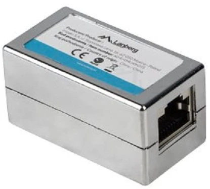 LANBERG AD-RJ45-RJ45-OS5 RJ45 inline mova Cat.5e ekranuota