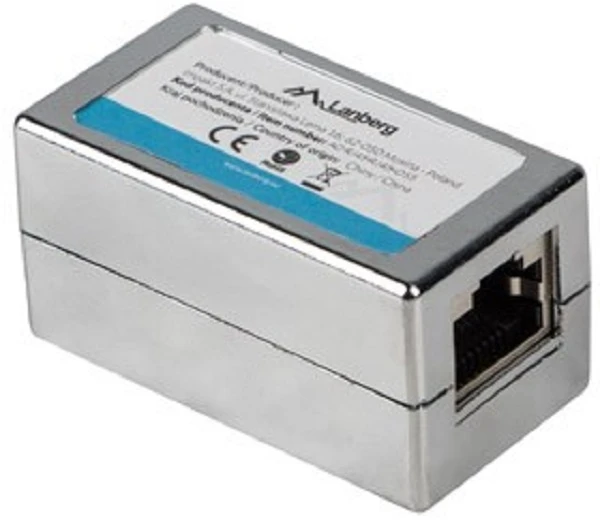 LANBERG AD-RJ45-RJ45-OS6 RJ45 inline mova, Cat.6 ekranuota