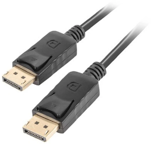 LANBERG CA-DPDP-10CC-0010-BK cable Ekranas Port M/M 1m 4K juodas