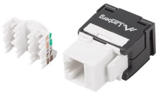 LANBERG KSU6-2000 Keystone modulis be įrankių RJ45->LSA 180deg UTP Cat.6