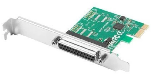 LANBERG praplėtimo plokštė PCI-Express LPT DB25 + žemo profilio laikiklis