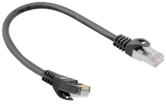 PATCHCORD KAT.6 FTP 0,25M JUODA FLUKE PASSED LANBERG