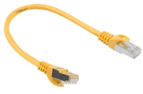 LANBERG PCF6-10CC-0025-B Patchcord RJ45 cat.6 FTP 0,25m Geltona