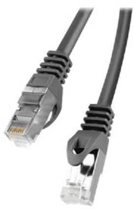 LANBERG patchcord cat.6 30m FTP juodas