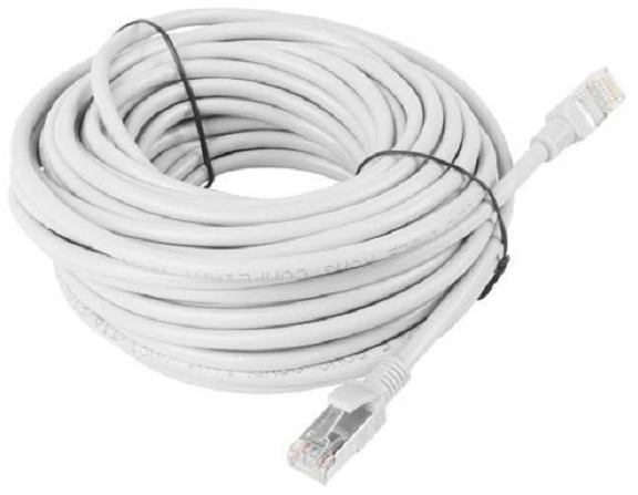 LANBERG patchcord kat.6 30m FTP pilkas