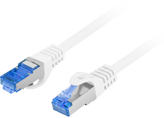 LANBERG patchcord kat.6A FTP LSZH CCA 1m baltas