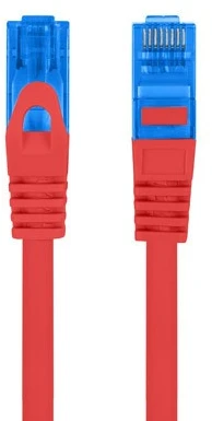 LANBERG patchcord kat.6A FTP LSZH CCA 3m raudona