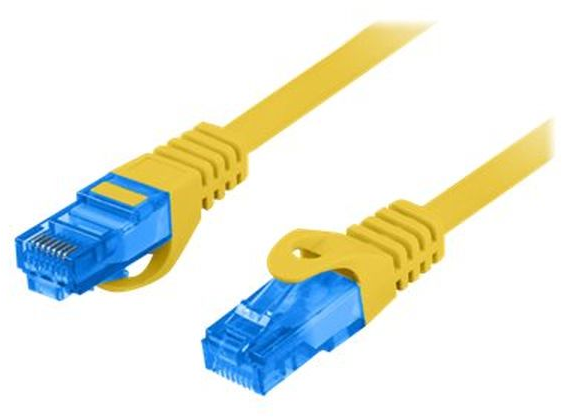 LANBERG patchcord kat.6A FTP LSZH CCA 5m geltona